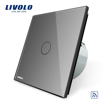 Livolo Painel de Vidro De Cristal de Luxo Toque Casa Inteligente C701R-15 RF Controle Remoto Sem Fio Interruptor de Luz 220 V